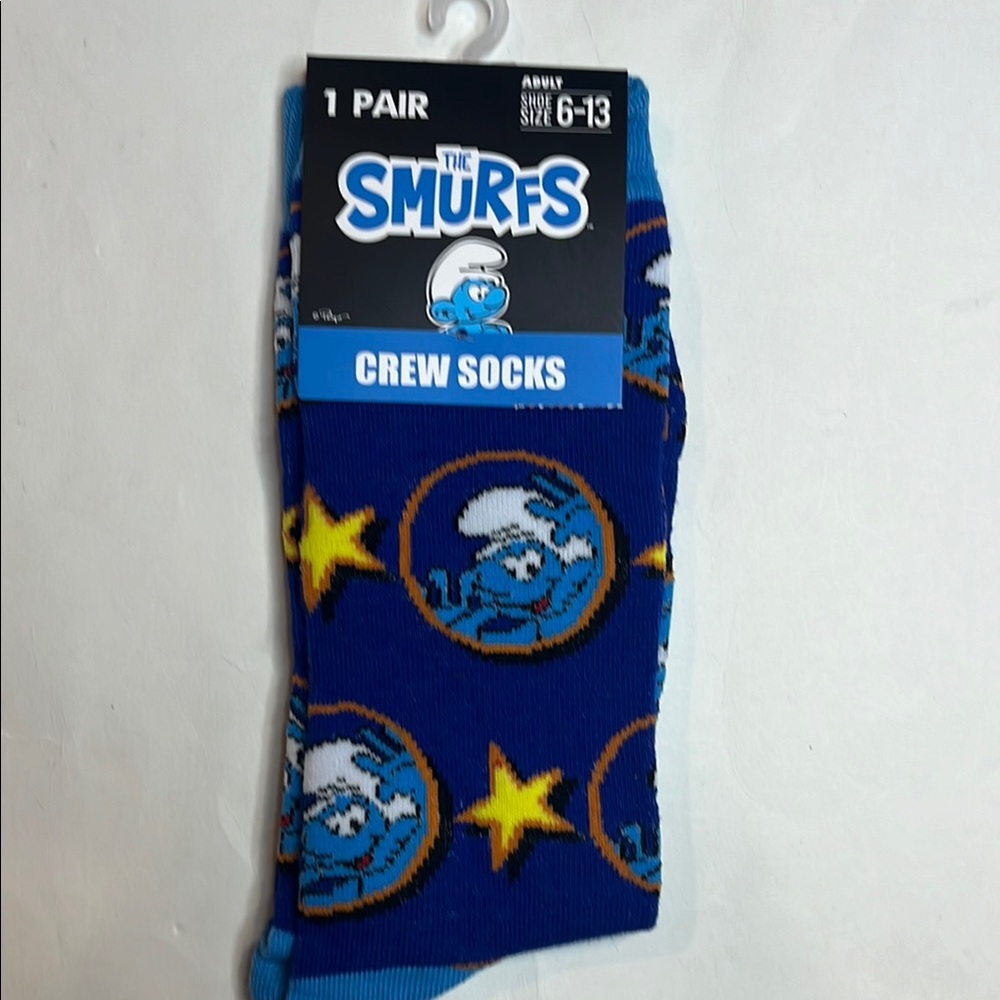 Smurf Blue Crew Socks Unisex